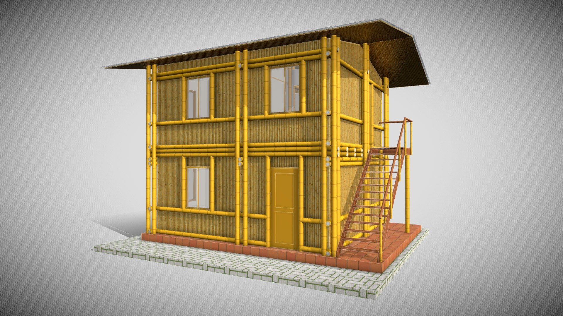 Un diseño de Lucas Kremer, Bambú Arquitectura. 

Próximamente los planos arquitectónicos y los planos técnicos están disponibles para gente que quieren construir esta casa. 

https://bambu-arquitectura.net - Casa Ancón 10012021 - 3D model by Bambú Arquitectura (@lucaskremer57) 3d model