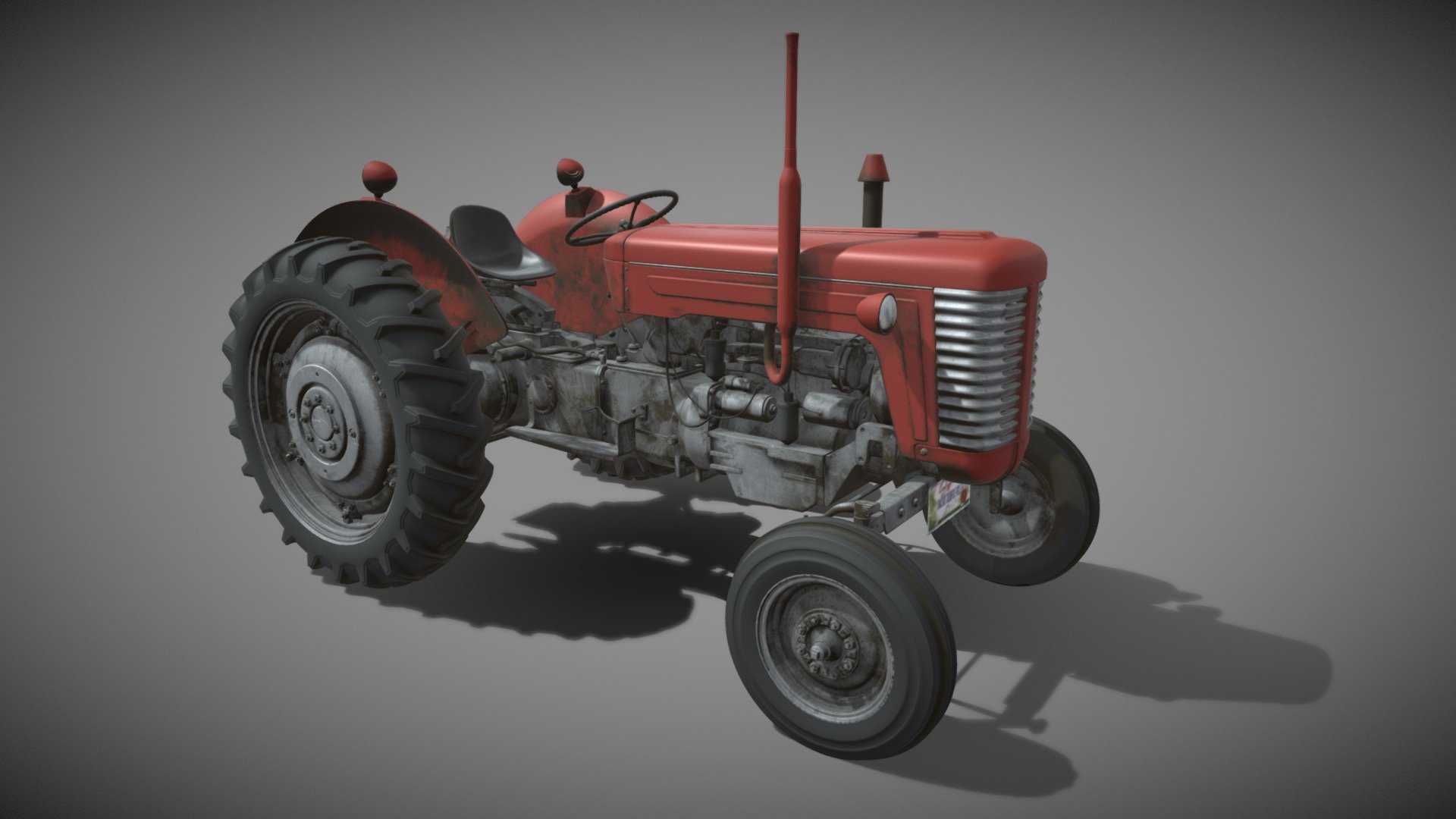 Tractor Ferguson - 3D model by funbox 3d model