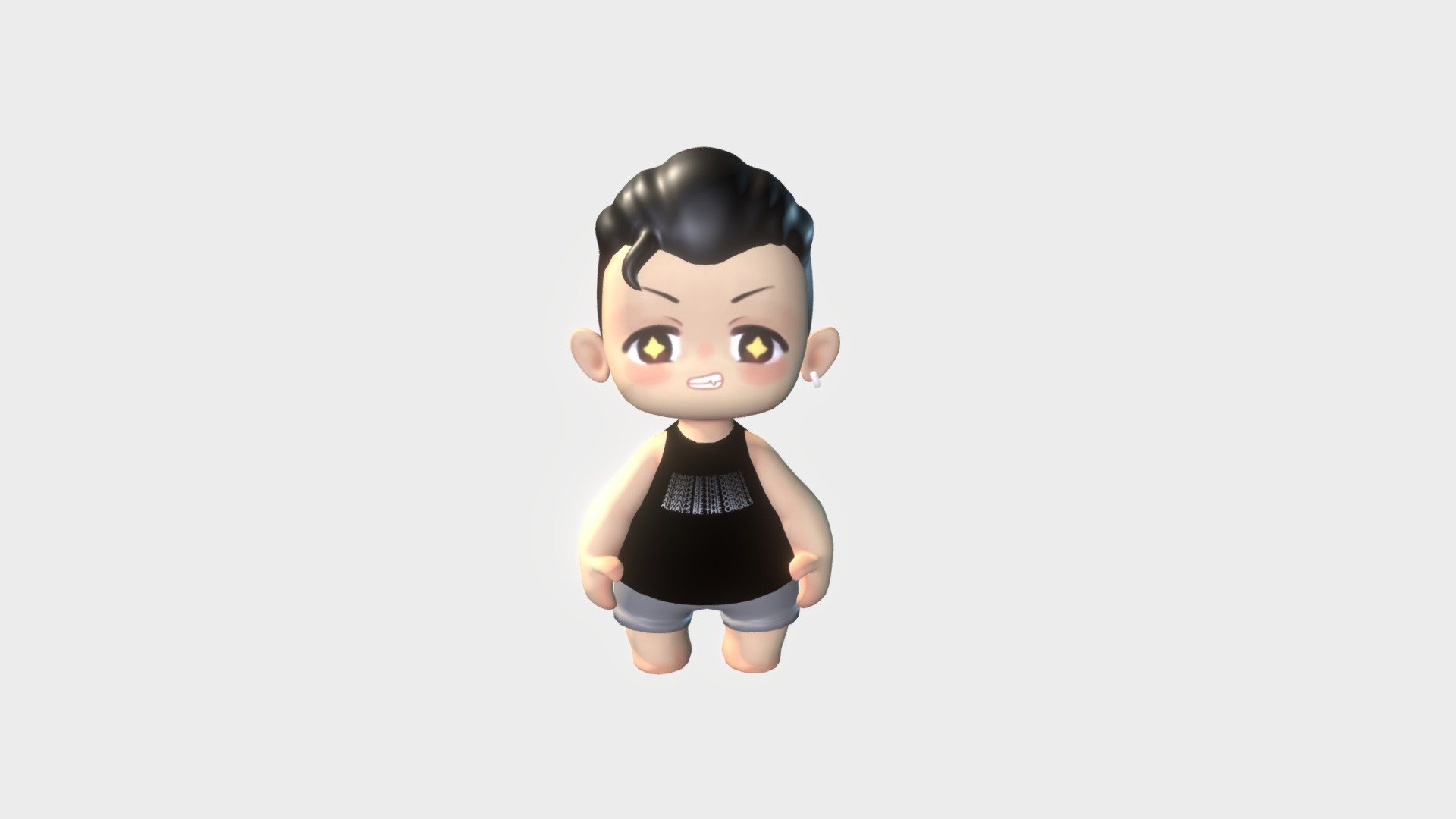 Nam : Chibi Boy - 3D model by nyomryu 3d model