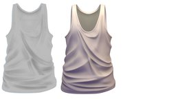 Cartoon High Poly Subdivision White T-shirt body, volume, toon, dressing, avatar, white, cloth, shirt, fashion, clothes, torso, baked, subdivision, summer, collar, mens, stitch, boobs, t-shirt, rivet, sleeve, colorful, diffuse-only, models3d, blouse, sleeveless, baked-textures, pleats, outerwear, dressing-room, dressingroom, cartoon, texture, model, man, blue, textured, clothing, hand, "highpoly", "blue-color", "color-palettes"