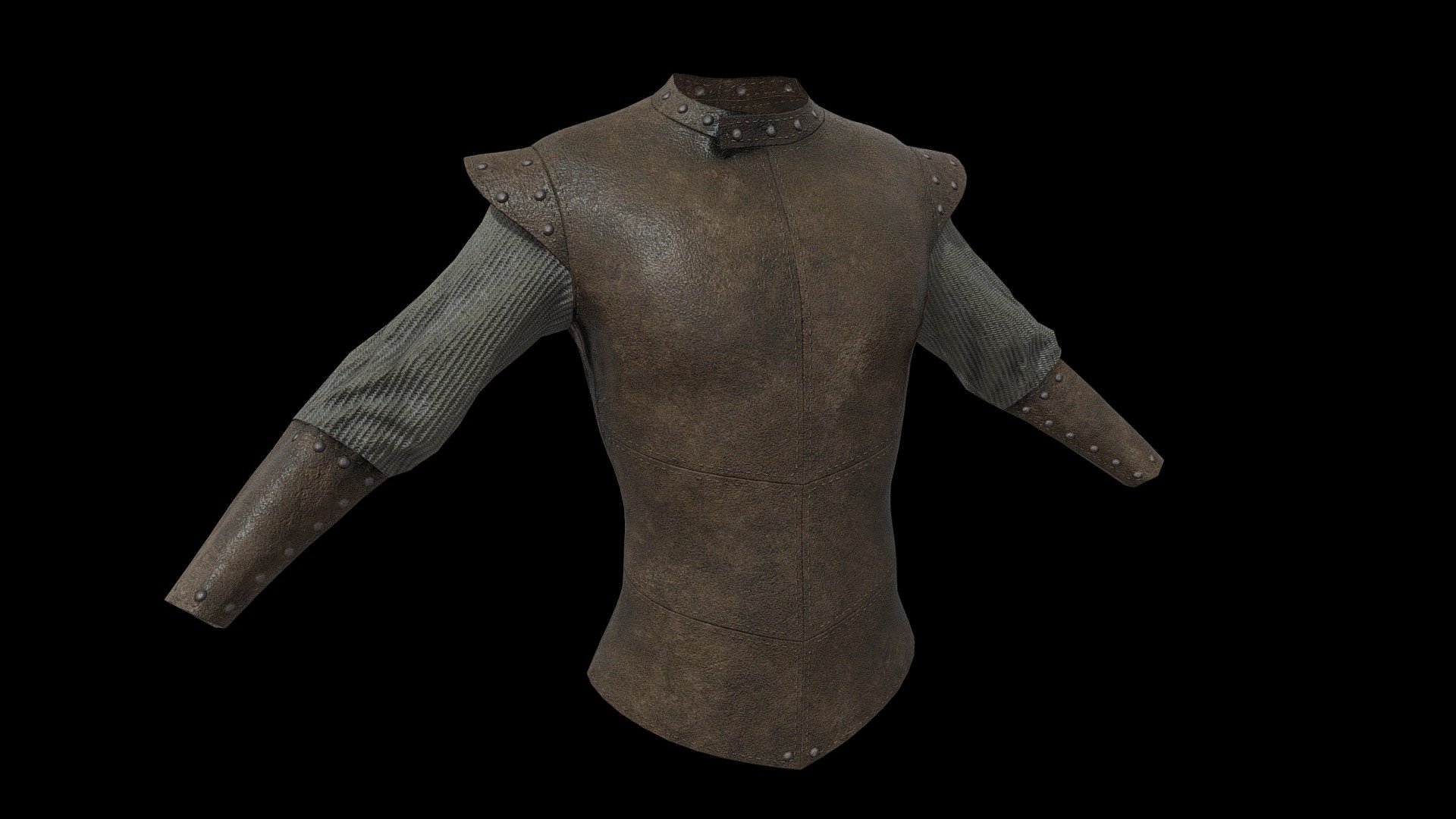 Created in Marvelous Designer remeshed into low hi poly baked in substance painter, - Medieval Fantasy Warrior Top - Buy Royalty Free 3D model by wolfgar74 3d model
