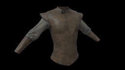 Medieval Fantasy Warrior Top leather, shirt, medieval, top, mens, substancepainter, substance, fantasy
