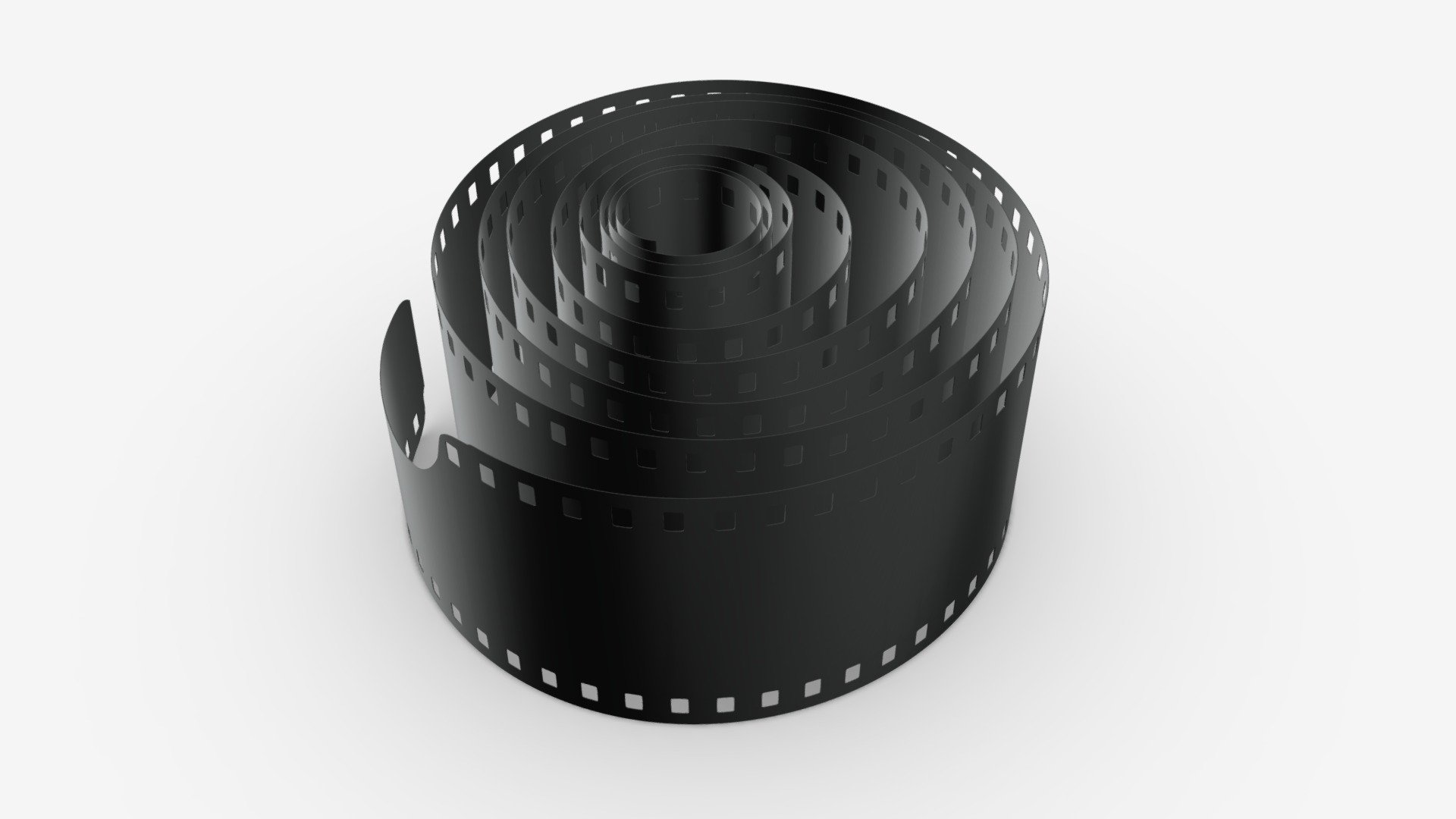 Photographic film roll - Buy Royalty Free 3D model by HQ3DMOD (@AivisAstics) 3d model