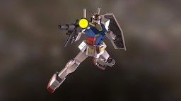 RX-78-02 Gundam mecha, sketchup, animation, gundam, anime, robot