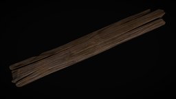 Wooden plank wooden, enviroment, realistic, study3d, lath, substancepainter, substance, maya, asset, zbrush, wood, woodmaterial