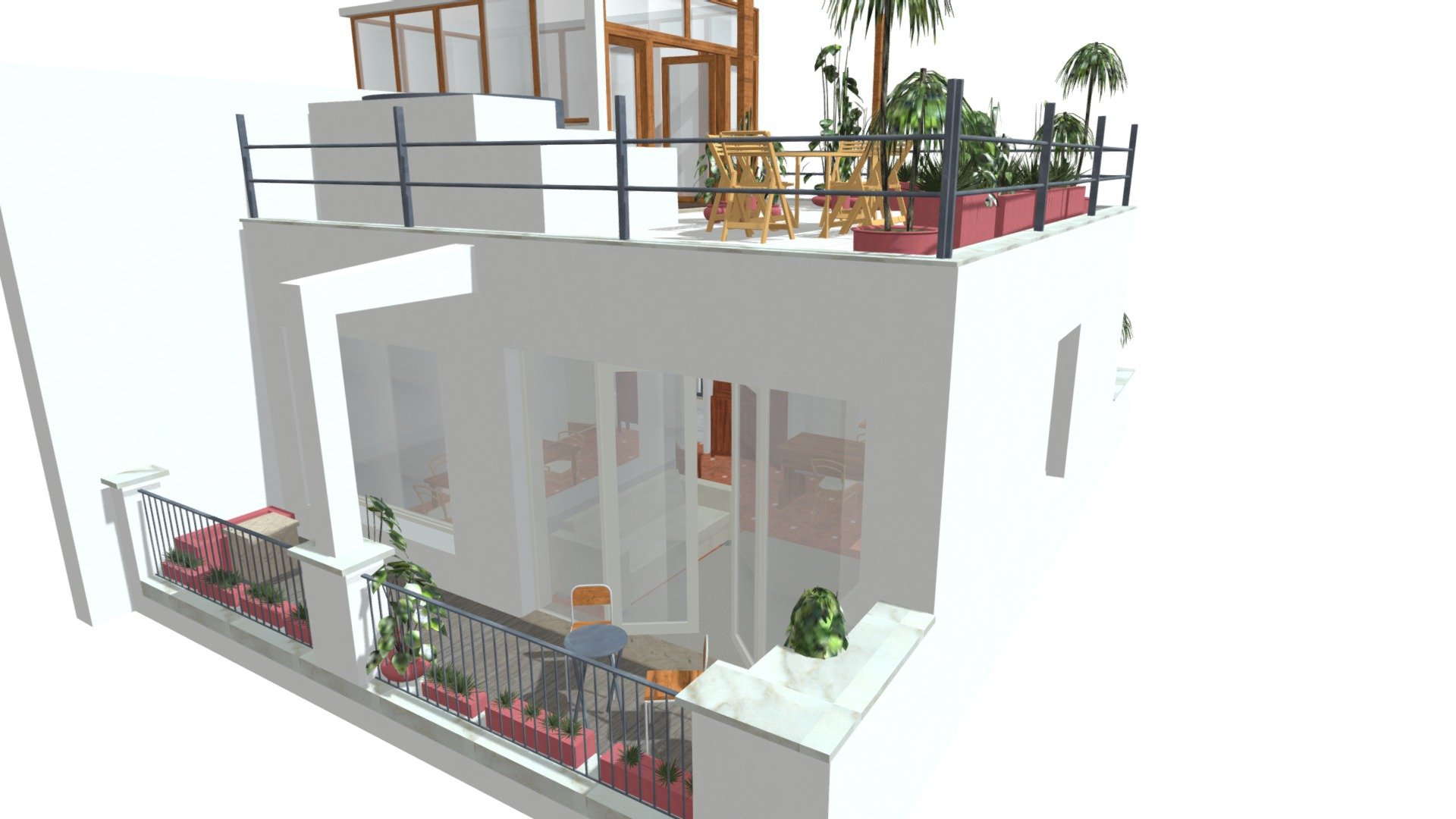 Sant’ Onofrio Terrace Apartment - ID 960 - 3D model by RomeLoft Designer Team (@RomeLoft) 3d model