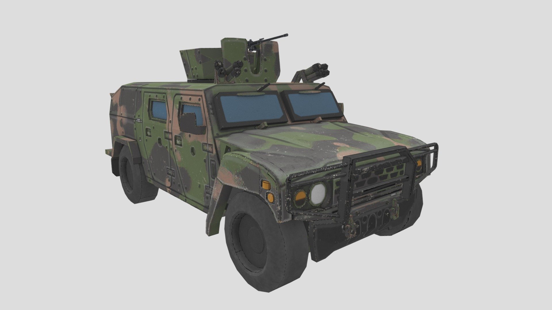 K153 Light Tactical Vehicle - K153 LTV - 3D model by BRITA74 3d model