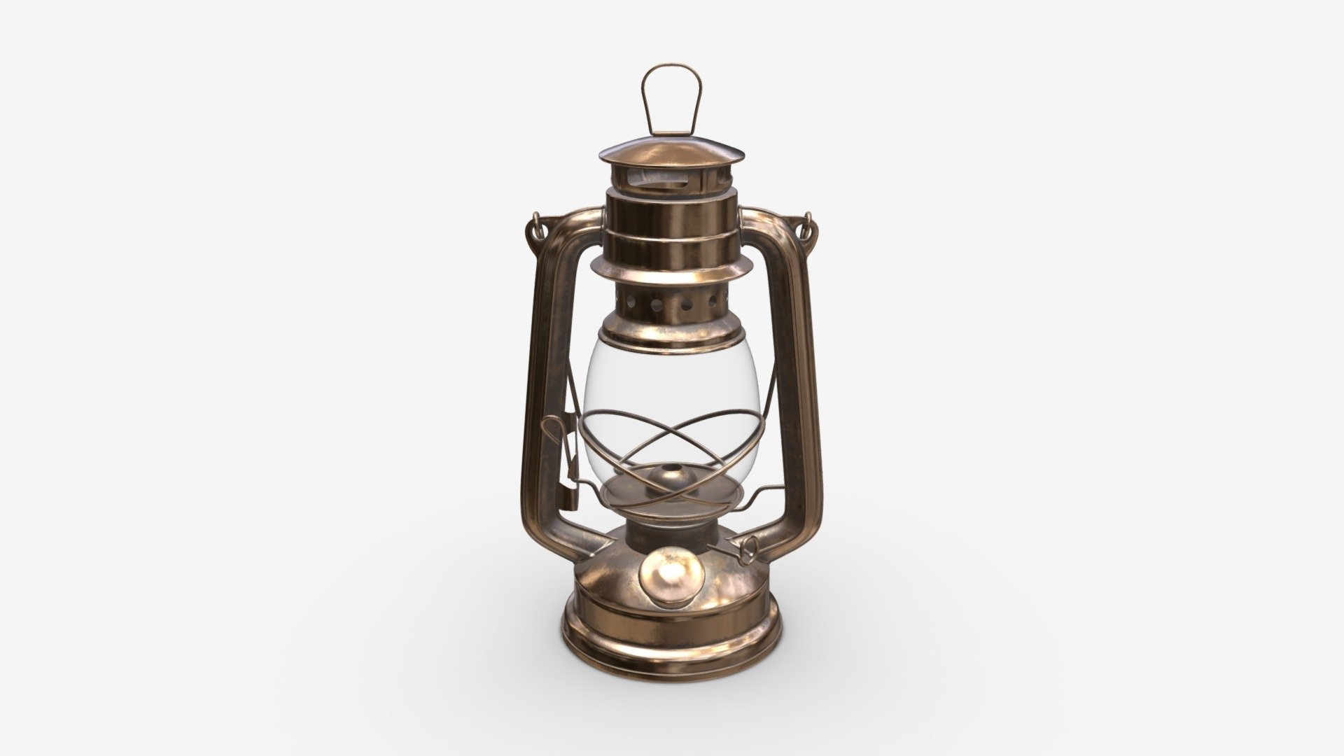 Old metal kerosene lamp 01 - Buy Royalty Free 3D model by HQ3DMOD (@AivisAstics) 3d model