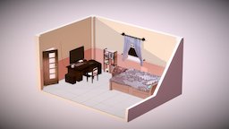 My Isometric Bed Room bedroom, isometricroomchallenge