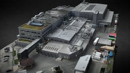 factory buildings industrial photoscan