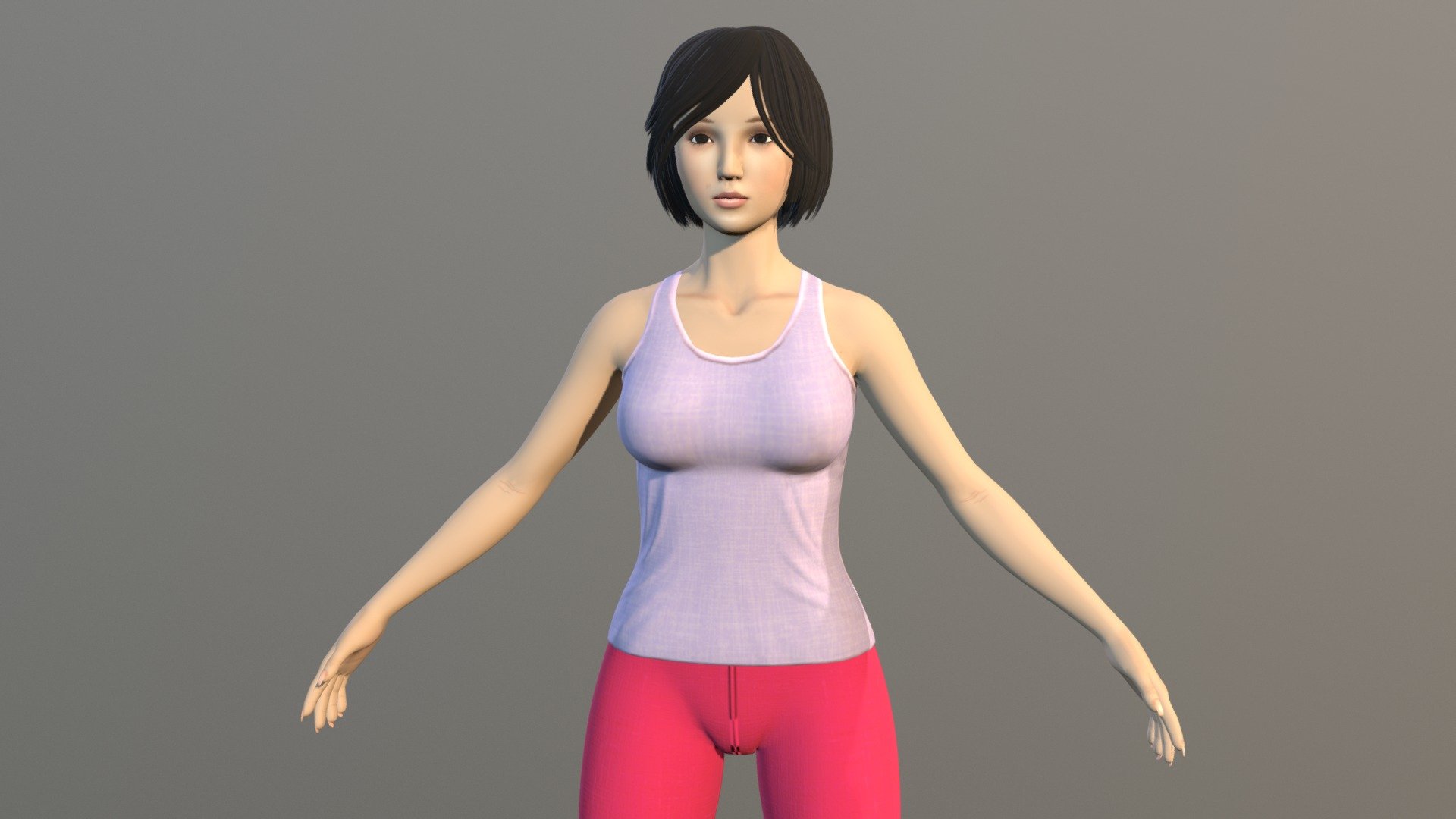 Fitness Trainer_outfit1 - 3D model by lazaga777 3d model