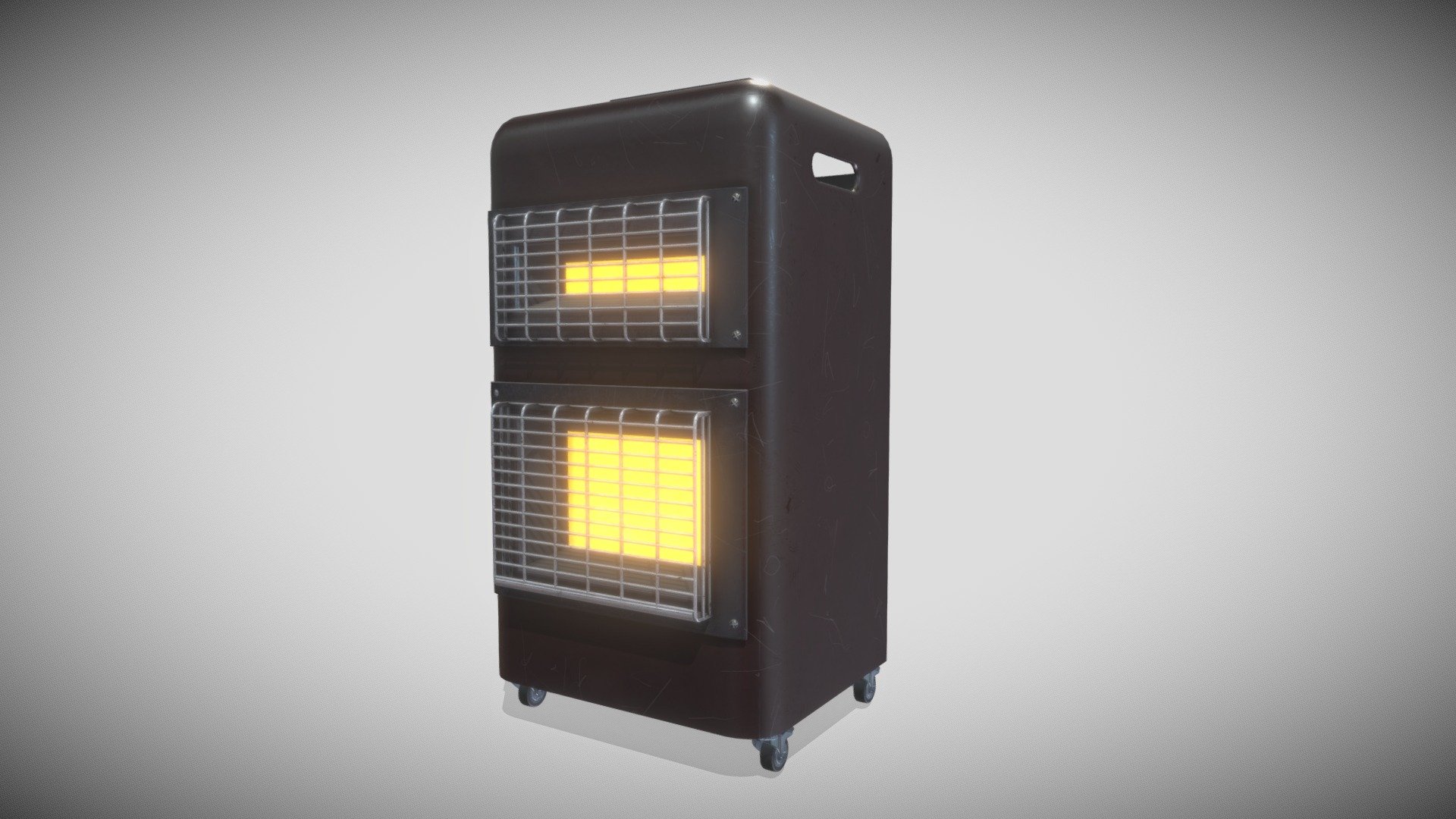 One Material Metalness 4k - Quads - Gas Heater - Buy Royalty Free 3D model by Francesco Coldesina (@topfrank2013) 3d model