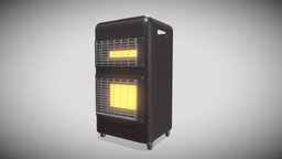 Gas Heater fireplace, quad, heating, pbr, gameasset
