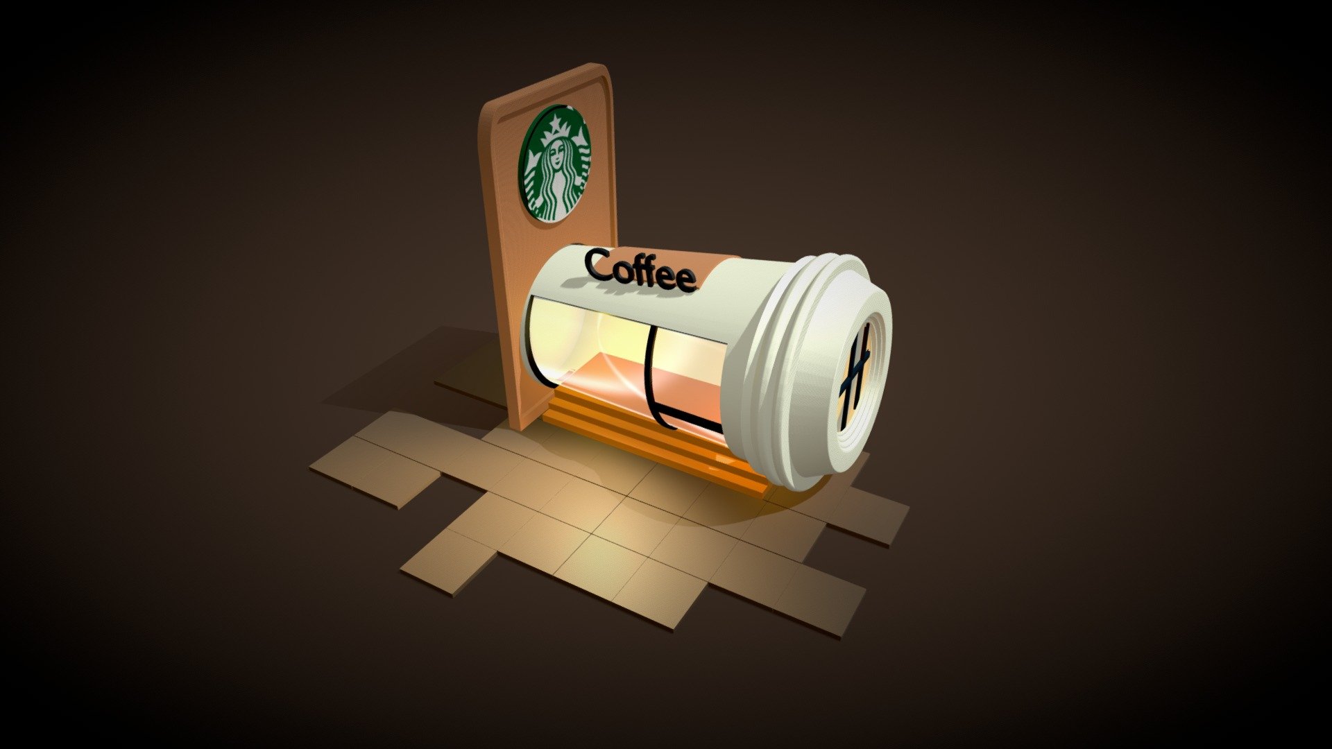 Indulge in the charm of this meticulously crafted low-poly 3D coffee shop model, a perfect addition to your 3D scene or game project. Immerse your audience in a modern coffee shop atmosphere with this detailed creation. This versatile asset can be decorate with a cozy interior, complete with coffee machines, seating, and a welcoming ambiance. Ideal for game developers, interior designers, or anyone looking to enhance their visual projects. Elevate your scenes and create realistic coffee shop settings that captivate and engage. Dive into the world of 3D design with this delightful coffee shop model!

Created the futuristic coffee shop 3d model with a sleek, modern design.
Horizontal coffee cup-style building with glass windows providing stunning views.

This model is originally prepared in a blender.
This package includes following file formats: blend, glb, obj, fbx
Enjoy this 3d Model. We look forward to your feedback so we can create more assets for you! Don't forget to ⭐Like and ➕follow us 3d model