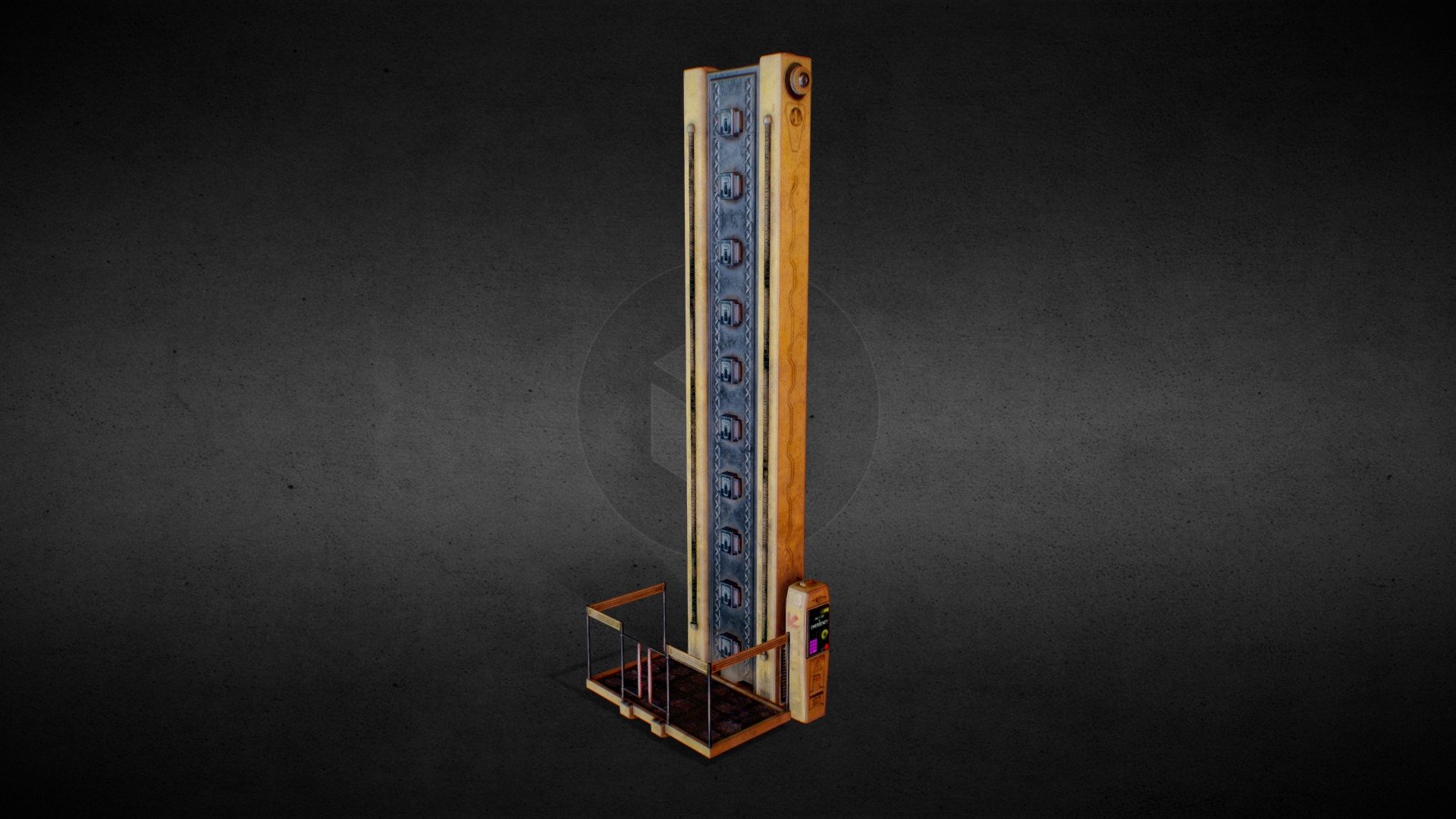 Cyberpunk lift - Buy Royalty Free 3D model by Mellora 3d model