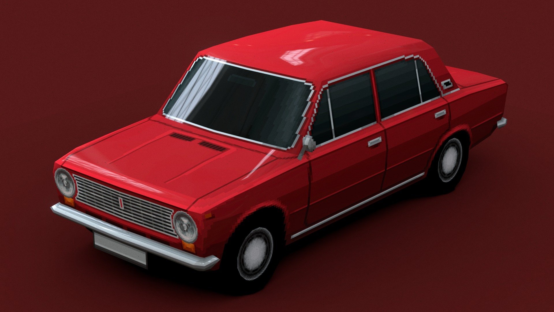 VAZ-2101 Zhiguli («Kopeyka» в простонародье) в PS1 стиле - советский заднеприводный легковой автомобиль малого класса с кузовом типа седан

сделано в #blockbench - VAZ-2101 Zhiguli «Kopeyka» (PS1 Low-poly) - 3D model by evgeniyy 3d model