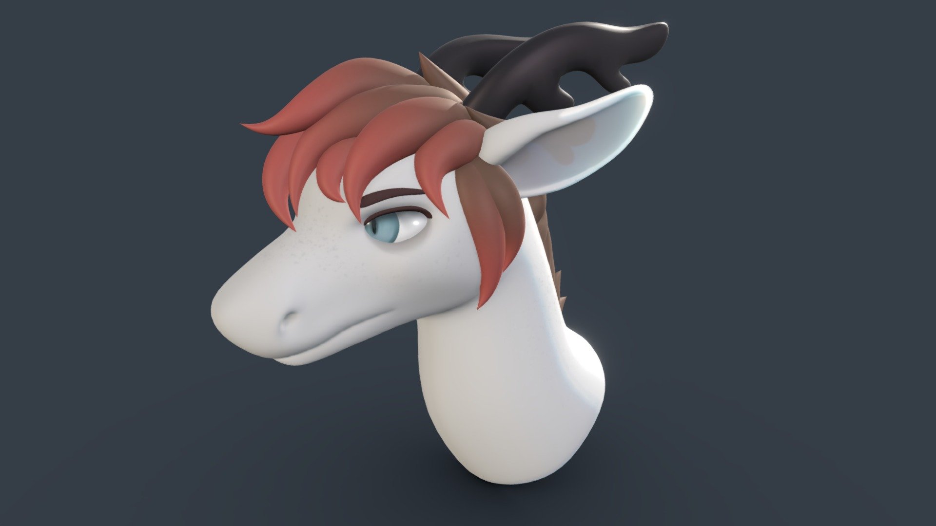 A gift for a friend! Her character, Erin, a dragon shapeshifter whose design and story I am both absolutely in love with.
I've been much happier with my topology as of late, which is really cool to me! Although, as for animation ready topology..... ehhh 3d model