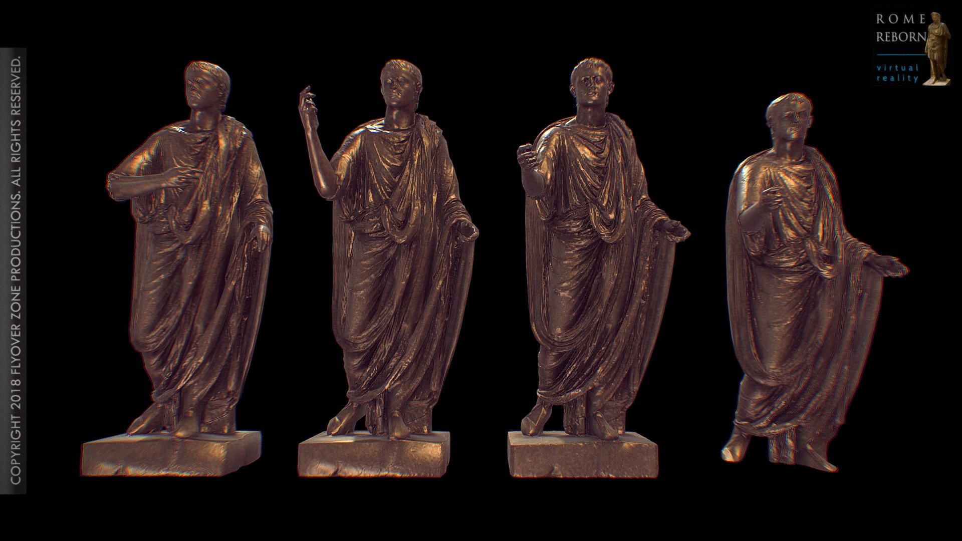 Togate Statues - 3D model by Flyover Zone (@FlyoverZone) 3d model