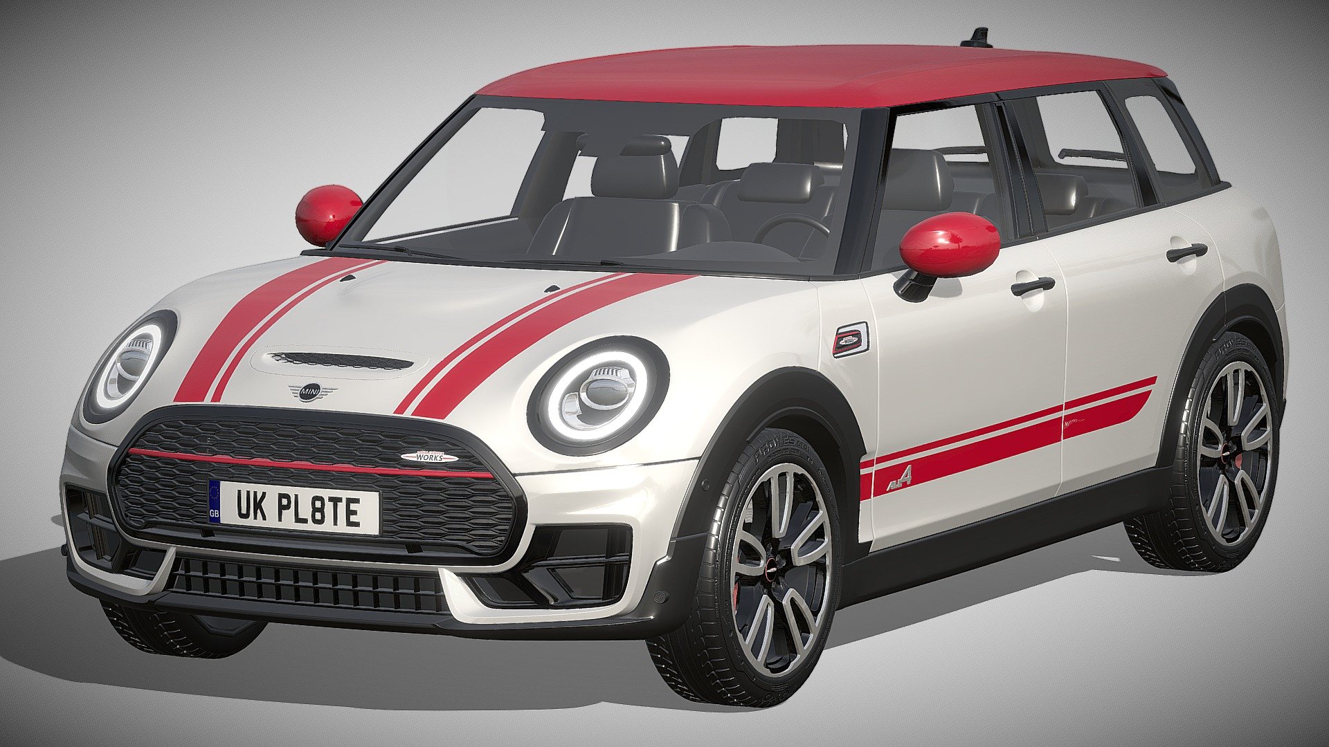 Mini Clubman John Cooper Works

https://www.miniusa.com/model/clubman.html

clean geometry light weight model, yet completely detailed for hi-res renders. use for movies, advertisements or games

corona render and materials

all textures include in *.rar files - Mini Clubman John Cooper Works - Buy Royalty Free 3D model by zifir3d 3d model