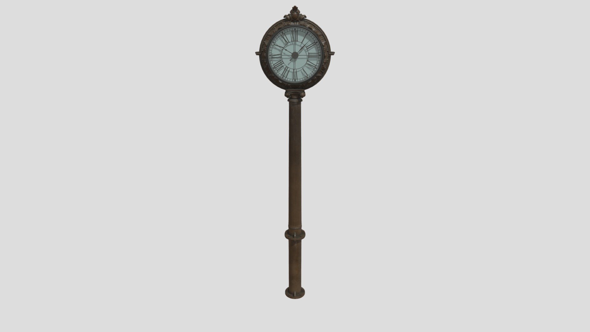 Professional, high quality 3d model of street clock ready to use in your visualizations with textures and materials included 3d model