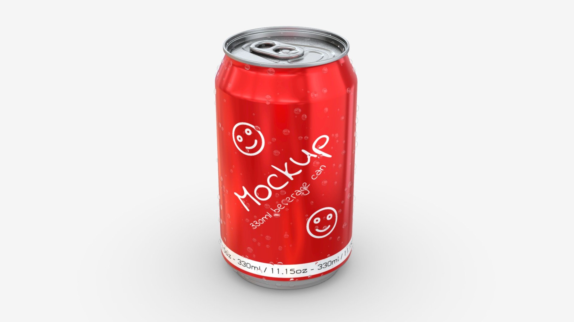 Standard wet beverage can 330 ml 11.15 oz - Buy Royalty Free 3D model by HQ3DMOD (@AivisAstics) 3d model