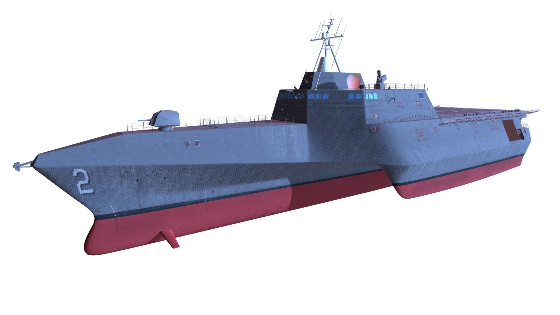 USS Independence LCS-2 Littoral Combat Ship 3D Model 3d model