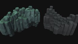 Stylized Lowpoly Cliff Pack rocks, cliff, nature, stones, lowpoly, stylized, rock