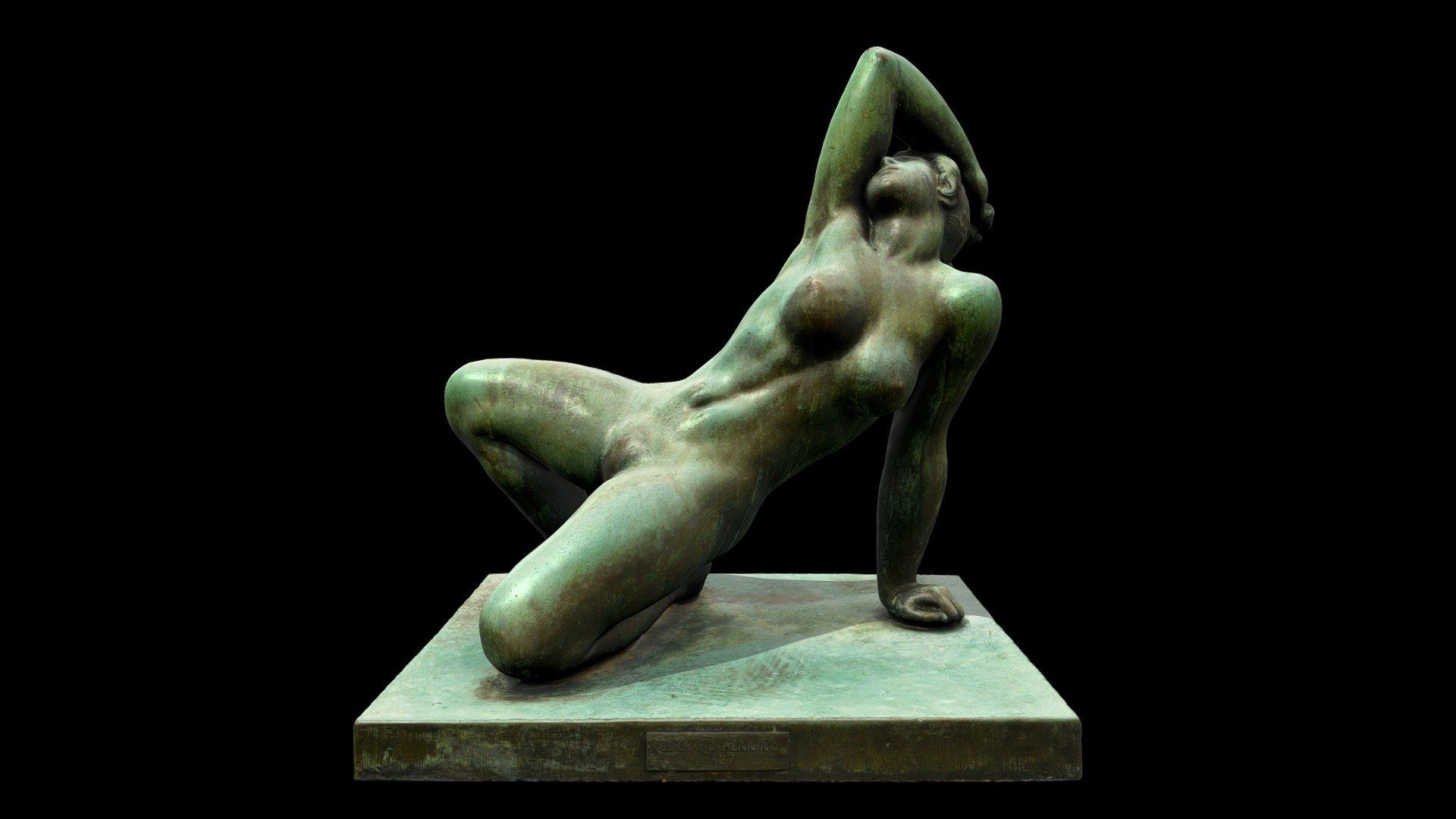 Bronze statue by Gerhard Henning 1927

 - Danae - Download Free 3D model by PhotoPhobia Danmark (@DanDare) 3d model