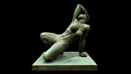 Danae bronze, statue, woman, denmark, sculpture