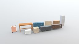 Cabinet Pack | Blender-UE5-C4D-3DS-max | 12
