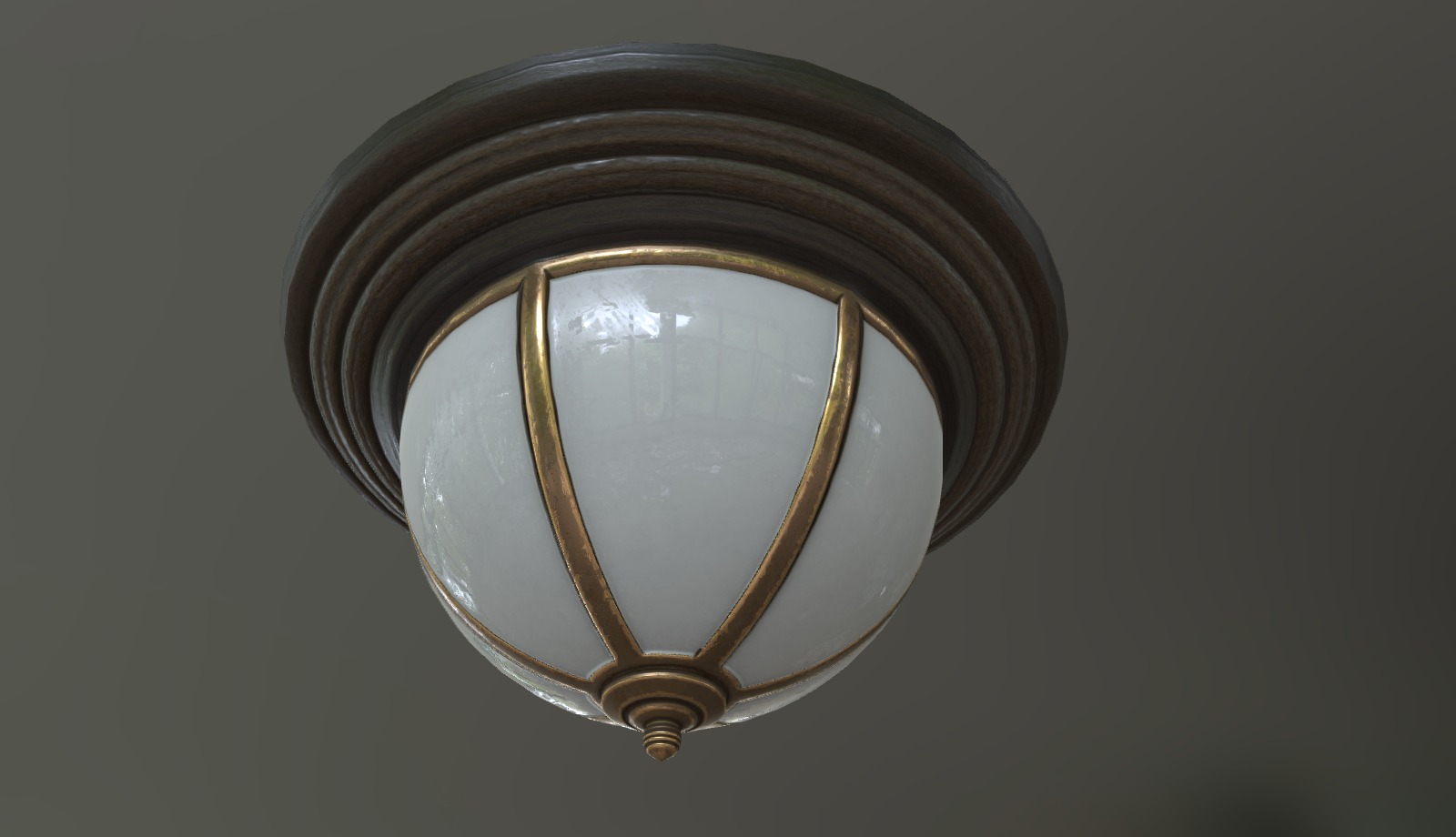 Ceiling lamp - modelled in Blender, textured in Substance Painter - Ceiling Lamp - Download Free 3D model by neverfollow81 3d model