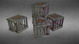 Cage_Model wooden, cage, medieval, beyond, skyrim, old