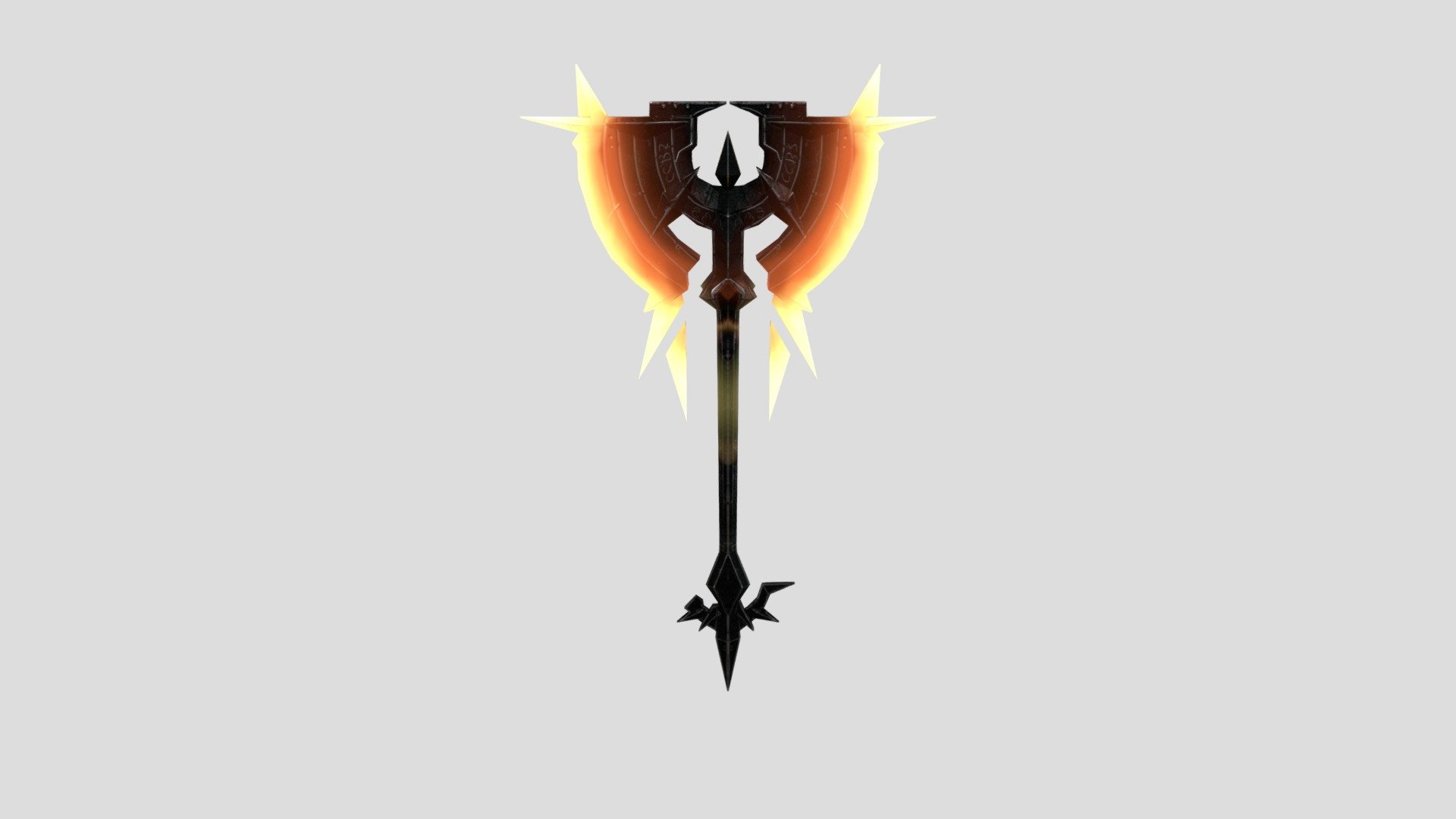 i fund this weapon in pinterest, I don't know who is the creator, but i create this 3d model in blender and texture it in substance - FireAxe - 3D model by franciscotbguzman 3d model