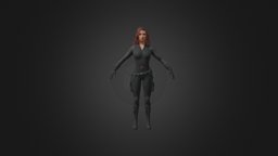 Black Widow 3D Model universe, marvel, widow, dc, mcu, black