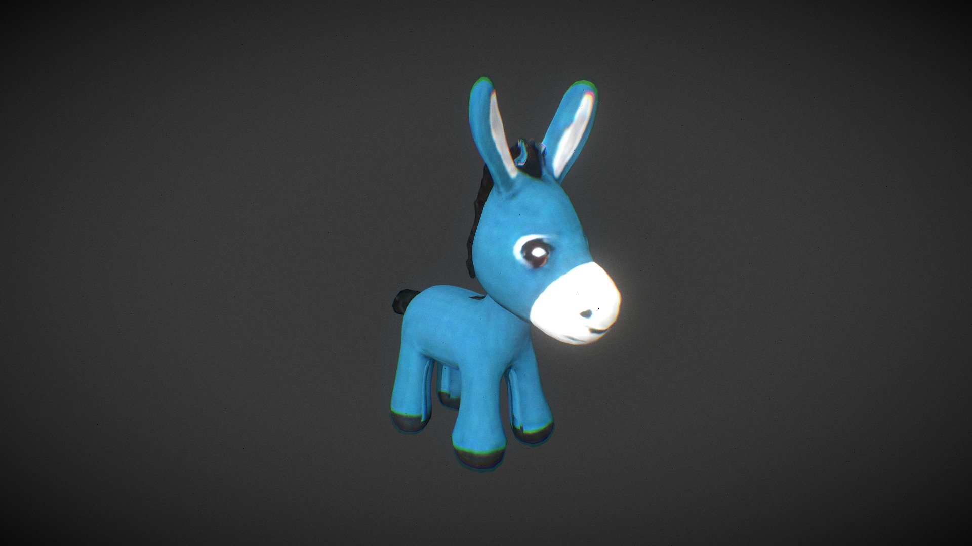 A very cute donkey plushy - Cute Donkey Plushy - Buy Royalty Free 3D model by JuiceDrippy (@poopeypapi) 3d model