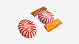 caramel candy with package food, packaging, mockup, candy, retail, package, sweets, colorful, wrap, caramel, blank, packaged