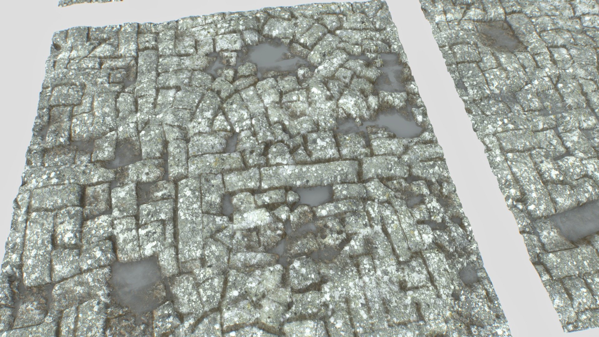 Old rock floor texture consisting in 4 texture sets containing:




1 set of normal

1 set of different floor with dirt/stones

2 sets of different floors with puddles

All seamless and can be attached together

4096 texture size PNG

Each set comes with Albedo, AO, displacement, normal, metalness, roughness - Old Floor Seamless 2 PBR Textures - Buy Royalty Free 3D model by 32cm 3d model