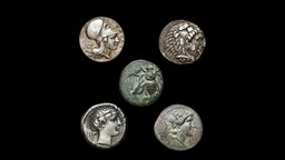 Ancient Greek Coin greek, bronze, coin, fotogrammetry, moneta, asset, archaeology, history