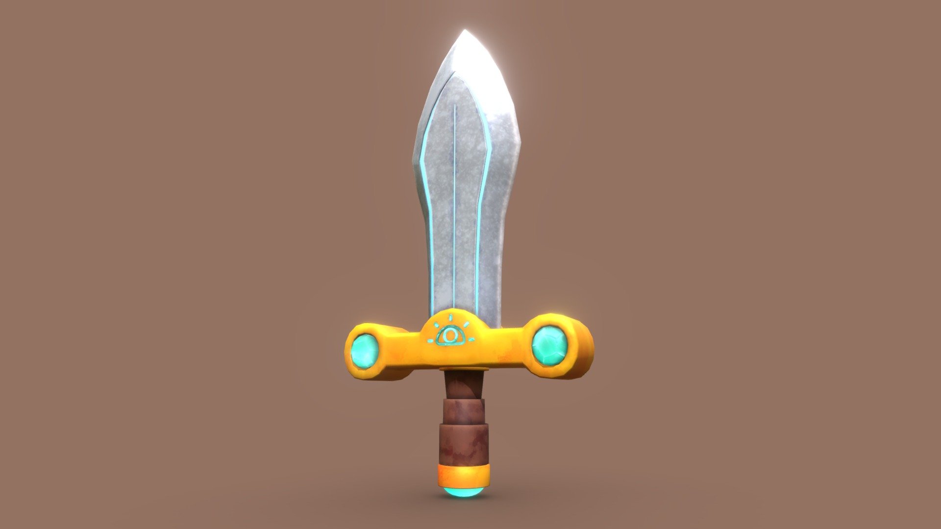 Grab your sword to kill monsters !! This is a crystal emissive sword so you can know if a monster is coming (emissive map included). Good luck adventurer ! 

Low poly sword that is just waiting to be integrated in Unreal Engine or Unity.

Please feel free to contact me if you have any questions or problems with the assets.

✔️ Commercial use of the assets ❌ Cannot be sold as any sort of asset/resource on a any marketplace 3d model