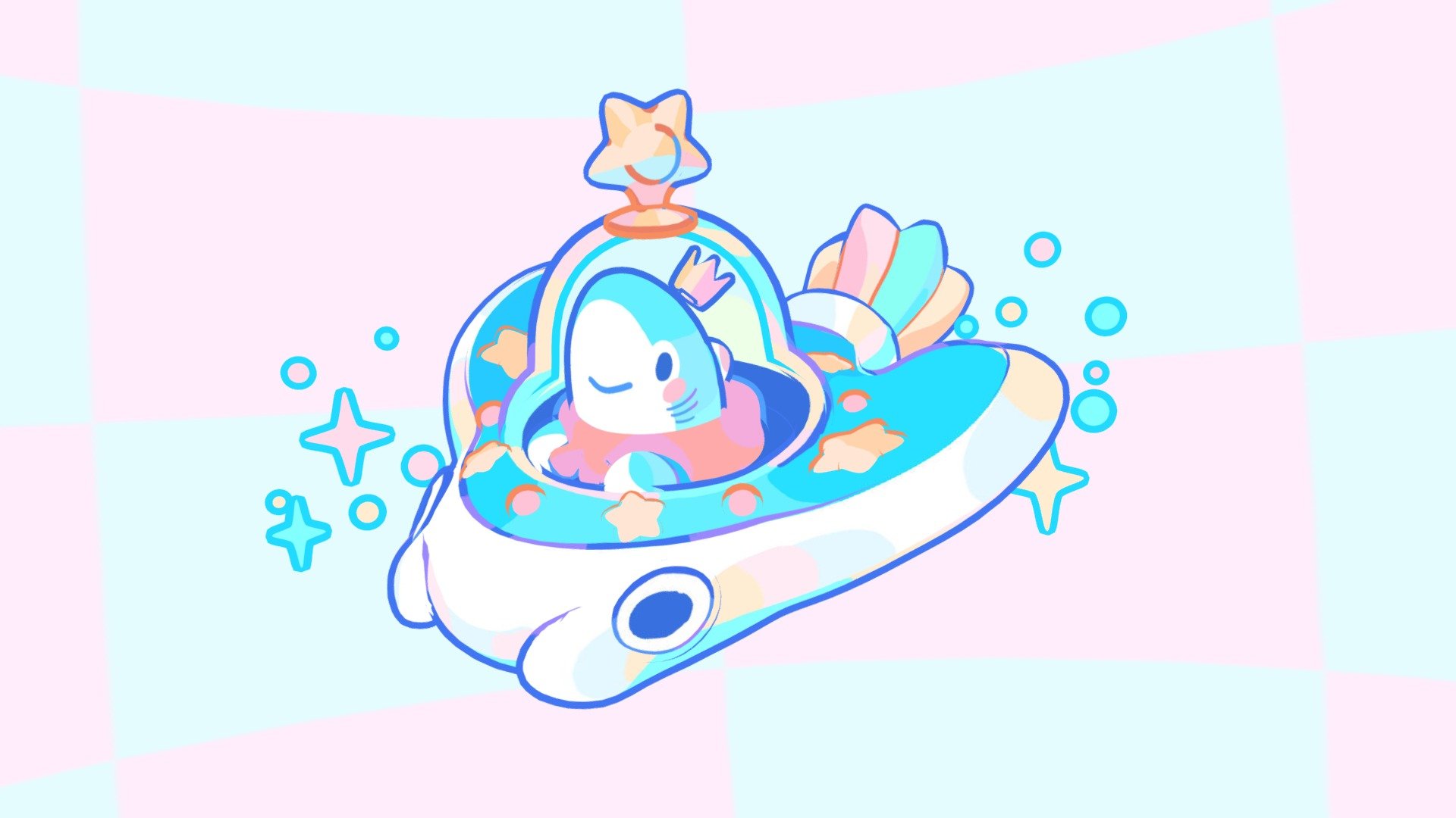 A cute shark prince soaring through the galaxy~ 💫🦈

• Thank you to Requinoesis for permitting the adapatation of their illustration into 3D! This was a wonderful design to work with

• Original Concept: https://twitter.com/Requinoesis/status/1703021338829496565

• Modelled, rigged, and animated in Maya, textured in Substance Painter - 💫 Little Shark Prince 🦈 - 3D model by x0ru 3d model