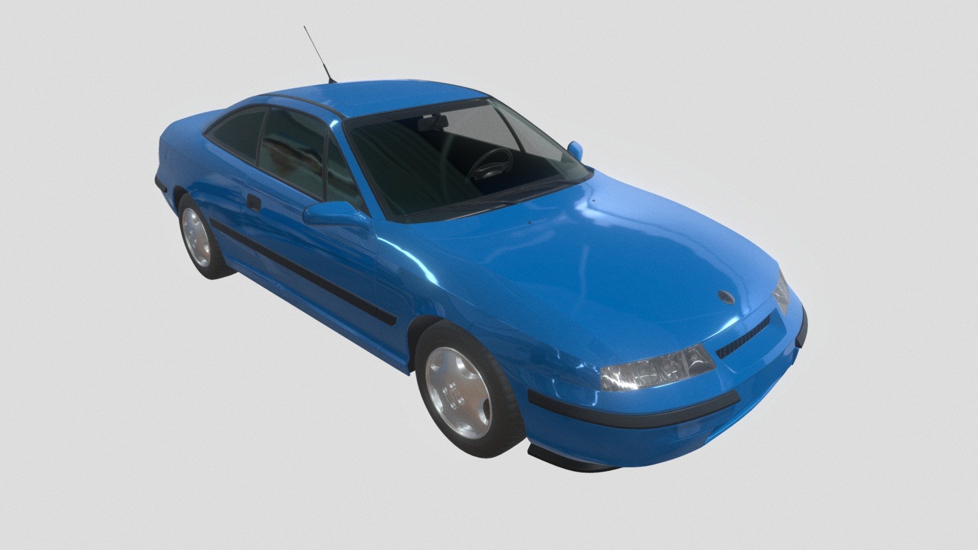 Opel Calibra 1990 - Download Free 3D model by Luquita (@speedmodel) 3d model