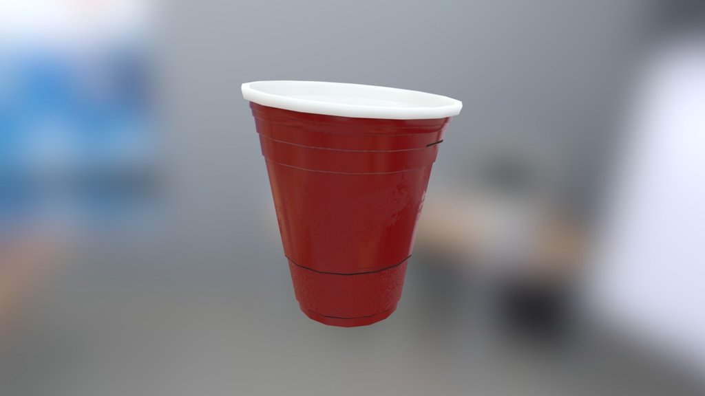 Plastic Cup - Download Free 3D model by c_irby_paint (@cirby2180) 3d model