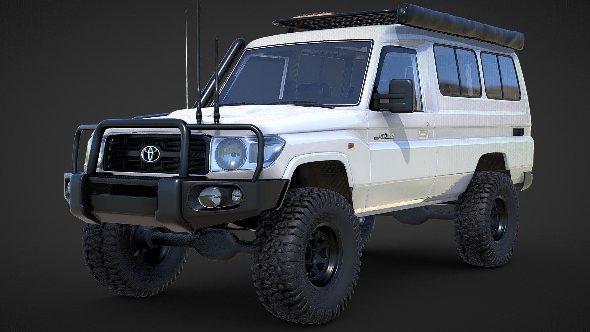 Toyota Landcruiser 78 Series Touring Variation - Toyota Landcruiser 78 Series Touring - Buy Royalty Free 3D model by 4x4 Mania (@4x4Mania) 3d model