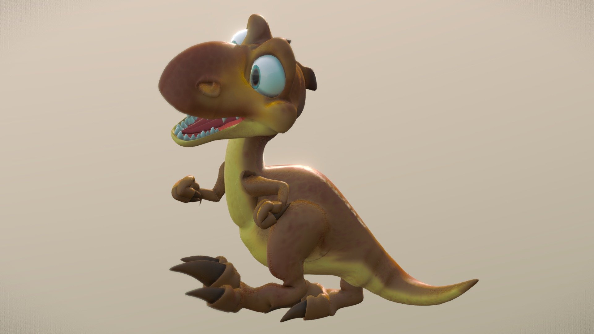 I'm doing that boy in 3D model, as known a baby T-Rex from Ice Age 3 when he's my favorite character of all time.

 - Baby Dino (Ice Age 3) - Download Free 3D model by HenryIsRaptor (@Sporx-Nightcall) 3d model