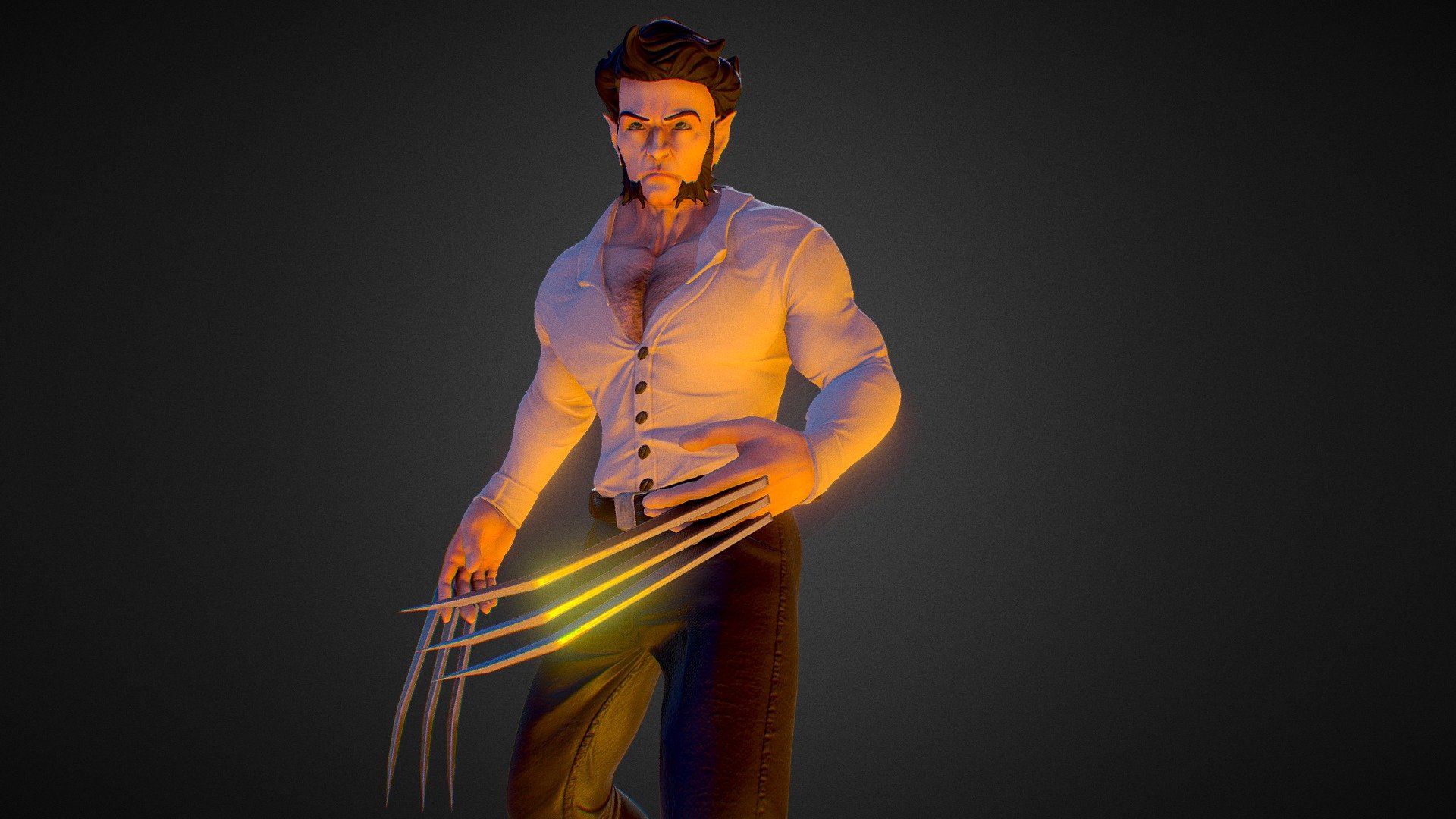 An exercise in the image of Wolverine
use 3dsmax zbrush substancepainter 
In addition, Zbrush transpose system is really convenient - Wolverine - Download Free 3D model by Hipuff (@Paofu) 3d model