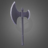 Medieval Axe medieval, weapon, blender, axe