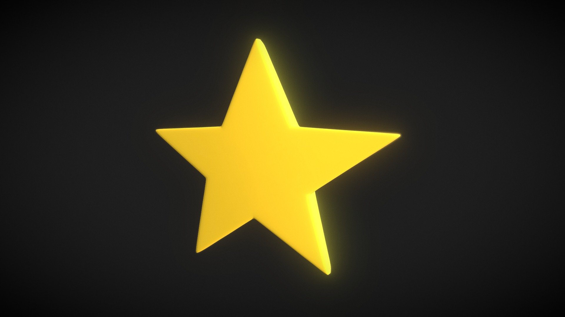 This is a simple star model. I created it in Maya 3d model