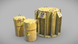 Radioactive waste barrels barrel, nuclear, lab, waste, toxic, tank, stalker, radiation, half-life, hazard, ue, radioactive, labolatory, unity, industrial