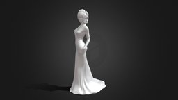 Sammy02 3D print model sculpt, dress, maiden, miniatures, figurines, woman, 3dsculpt, maid, 3d-printable, character, girl, female, zbrush, human, sculpture, lady