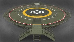 Military Dronepad 02 (Daytime Setup) vtol, drone, army, concrete, realtime, aluminum, airport, round, aircraft, heliport, circular, helipad, landingpad, landing-platform, coated, evtol, uav, lowpoly, military, gameasset, helicopter, gameready, vtol-aircraft, helicopter-landing-pad, helicopterpad, noai, helicopter-airport, urban-air-mobility, vertical-takeoff-and-landing, vertipad, vertihub, vertiport, advanced-air-mobility, air-taxi, helihub